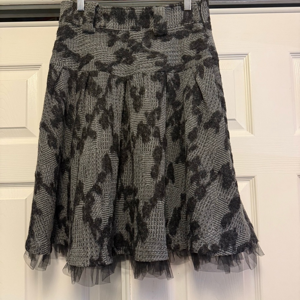 SOLD
Black and Gray Skater Skirt